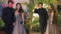 Sonam Kapoor Reception: Shahrukh Khan Wife Gauri के साथ पहुंचे Reception में | वनइंडिया हिन्दी