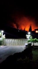 حرائق هائلة بريف دمشق بسبب صواريخ الاحتلال الإسرائيلى