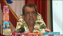 #Territoriales2018 L'allocution d' Edouard Fritch, leader du Tapura Huiraatira Officiel qui vient de remporter les élections Territoriales, en langue tahitienne