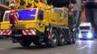 BIG RC Convoy - RC FAUN Crane hook up Heavy Haulage Rc Truck - ModellbauMesse Wels