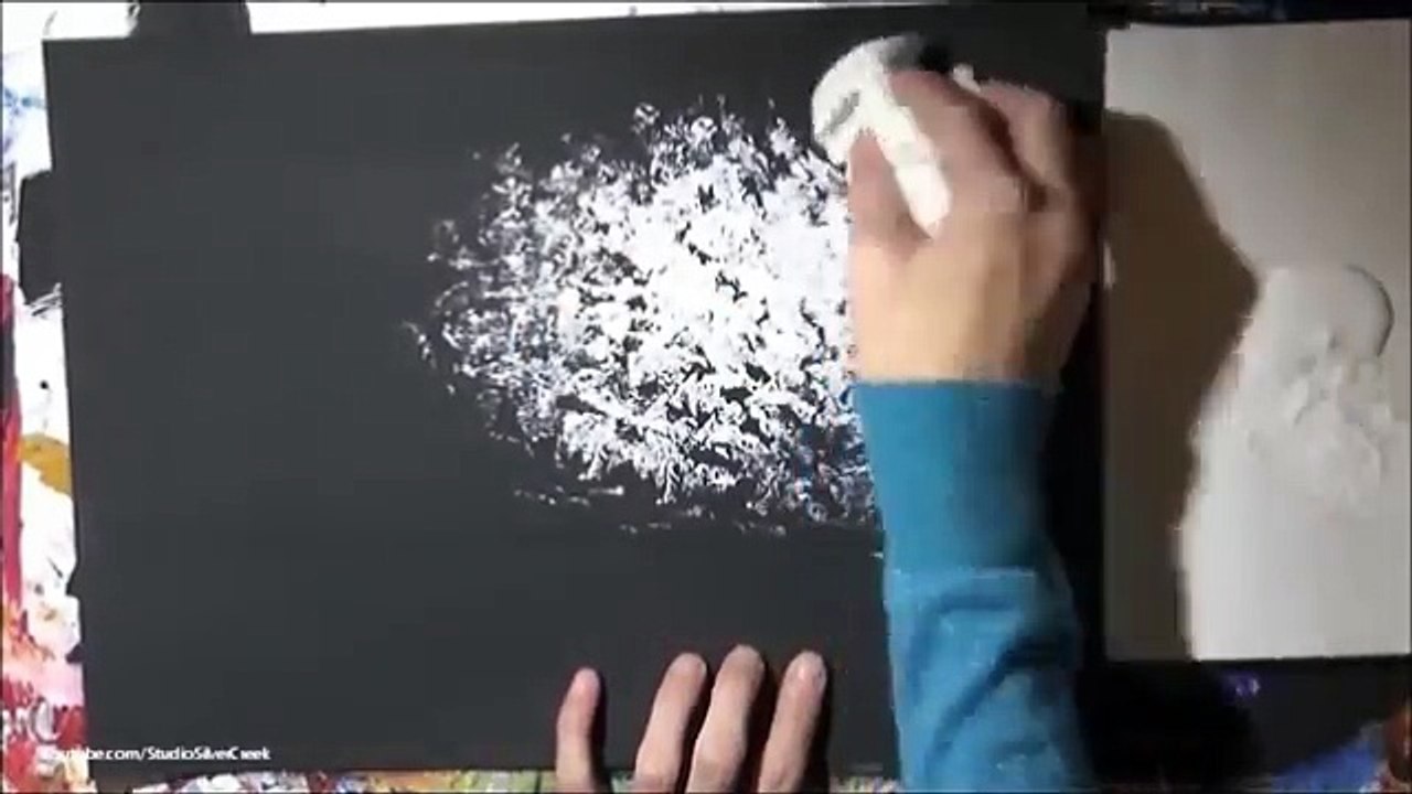 Acrylic Painting White Gesso Forest Painting video Dailymotion