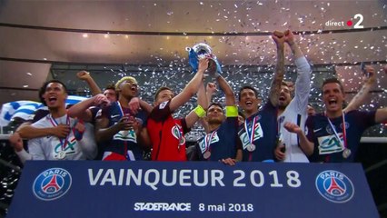 Coupe de France / Les Herbiers - PSG : la remise de trophée