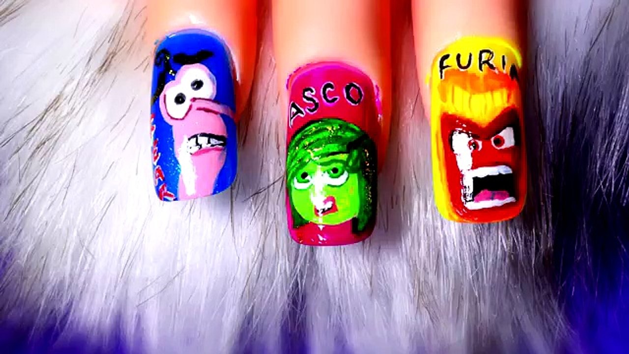 Decoraciones de Uñas Muñecos de la Pelicula Intensamente - Yana - Nail Art