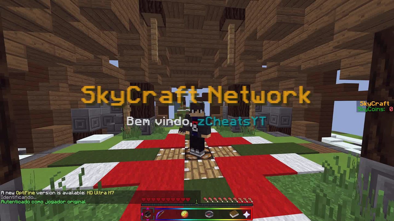 SERVER SKYWARS SKYBLOCK FULLPVP   - 1.8.X - PIRATA ORIGINAL - DIVULGANDO SERVIDOR #9 - SKYCRAFT