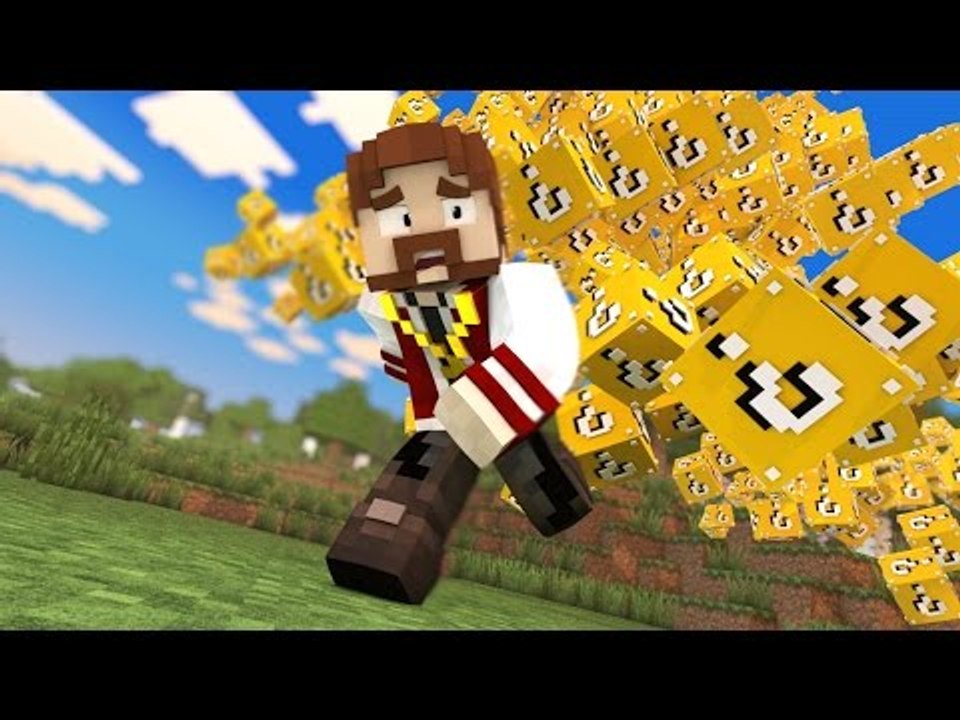 Minecraft: MEGA HARDCORE #3 - CHUVA DE AZAR NOS LUCKY BLOCKS!! - (Jetpack Mod)