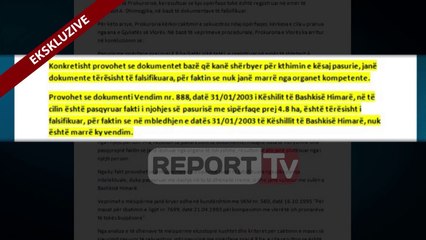 Report TV - Ekskluzive, Report Tv zbardh dosjen e sekuestros së 4.8 ha tokë