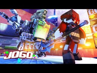 Minecraft : O JOGO #5 - A LUTA CONTRA O GIGANTE DE PEDRA !!