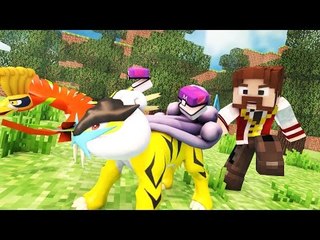 Minecraft : POKÉMON SAFARI #10 - HO-OH E RAIKOU GIGANTESCO! QUE ÉPICO!!
