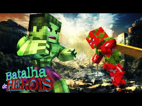 Minecraft : VISÃO vs HULK - BATALHA DE HERÓI