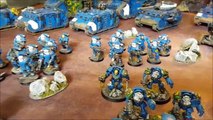 Space Marine army over view. Warhammer 40k