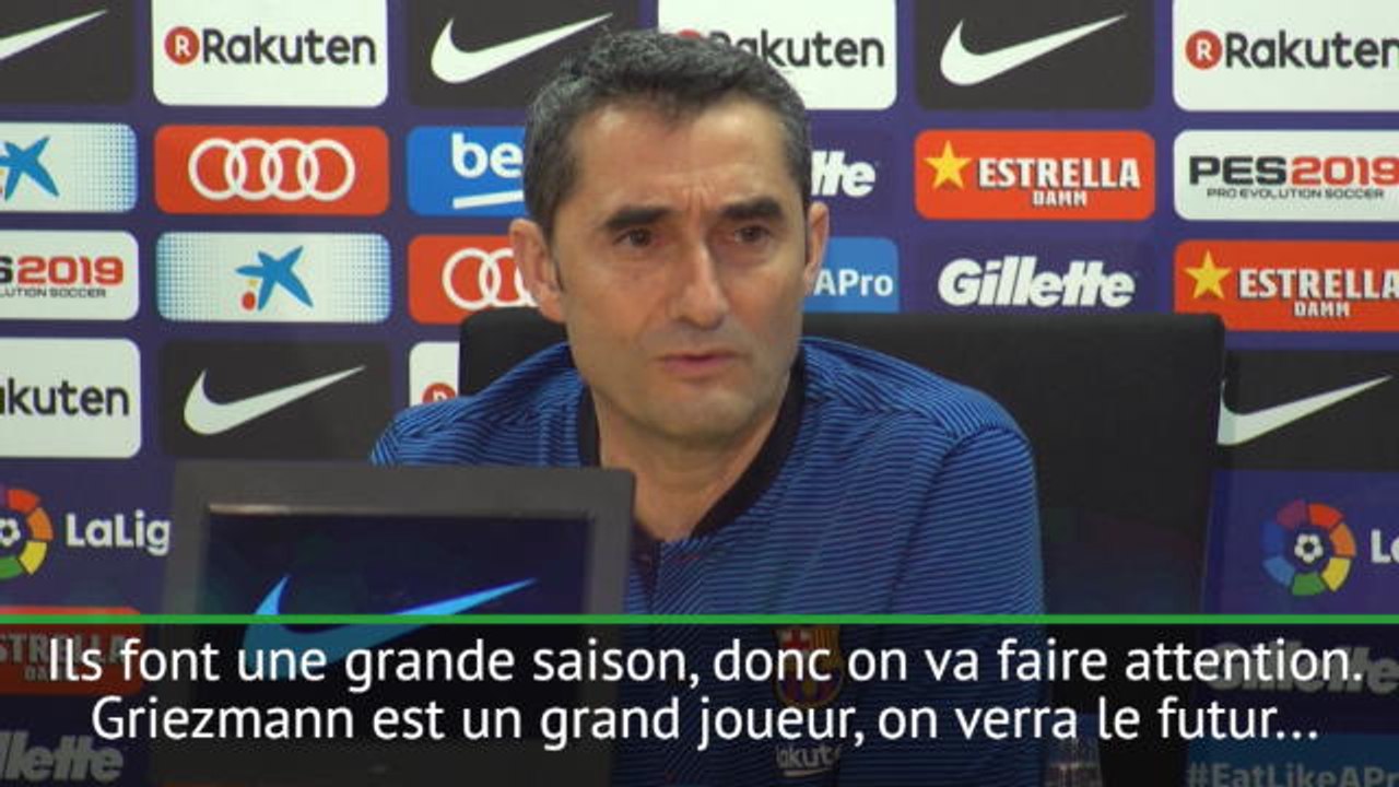 Transferts - Valverde : ''Il faut faire attention à ne pas trop parler de Griezmann''