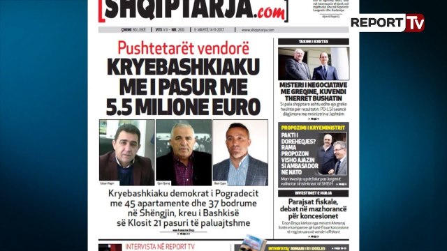 Report TV - Pasuria e kryebashkiakëve, ja më i pasuri me 5.5 milionë euro