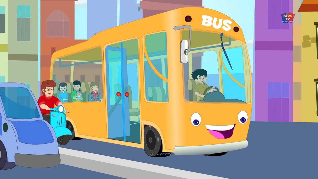 Les roues de l'Autobus - comptine en français - Wheels on the Bus for Kids