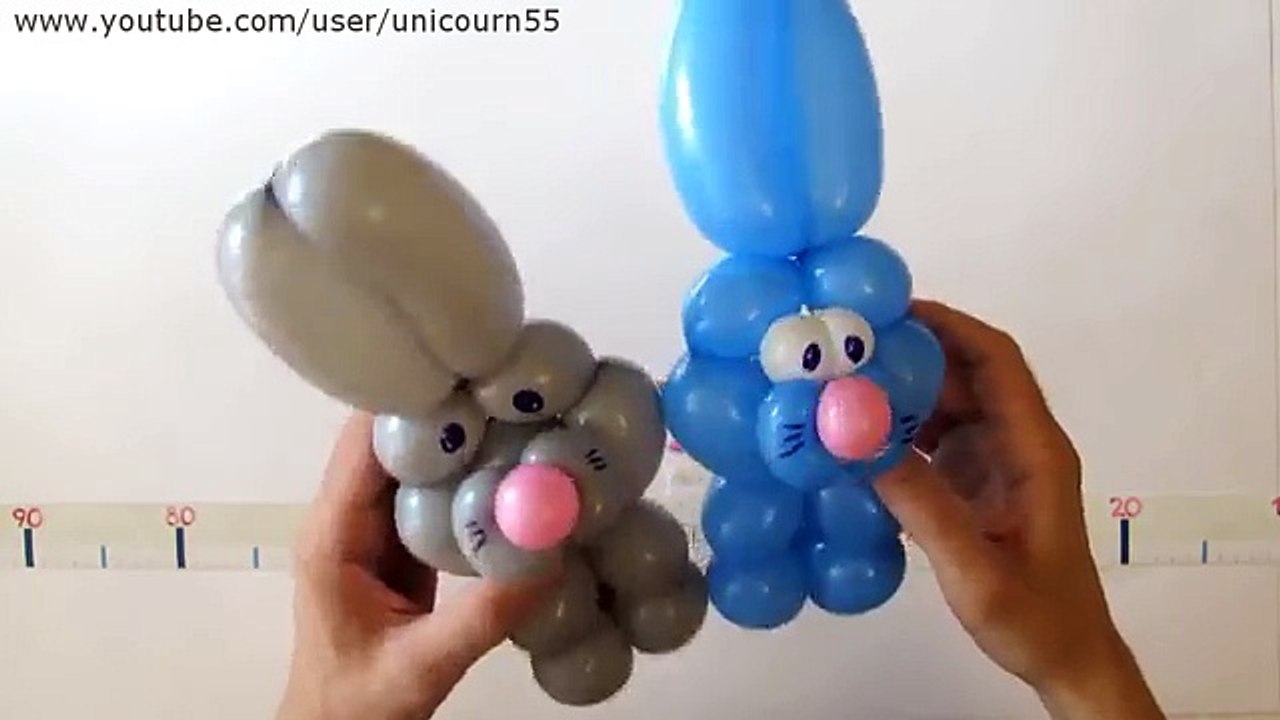 Кролик (заяц) из шарика / One balloon Rabbit (Subtitles)