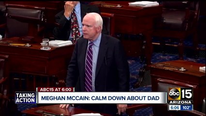Meghan McCain urges people to "chill out" about John McCain's health