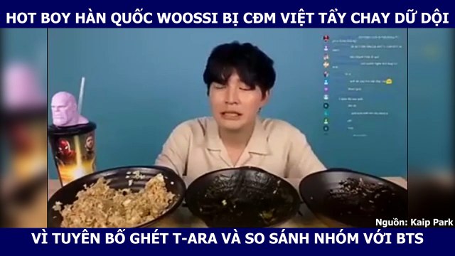 Hot Vlogger Hàn Woossi bị CĐM tẩy chay dữ dội vì tuyên bố ghét T-ara và so sánh nhóm với BTS