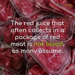 The Red Juice In Raw Red Meat Isnt Blood