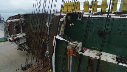 세월호 40도 세우기 성공, 사전 점검 순항 / YTN