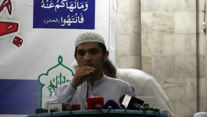 Afghani Student Speech In Arabic "Taqreeb Khatam-e-Bukhari Shareef" at Jama Masjid Mansoora