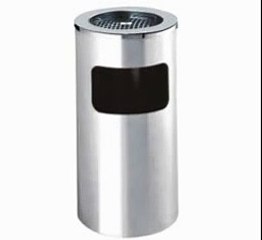 Mua THÙNG RÁC INOX HÌNH TRỤ ĐỨNG CÓ GẠT TÀN THUỐC HCM