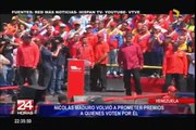 Venezuela: Maduro volvió a prometer premios a quienes voten por él