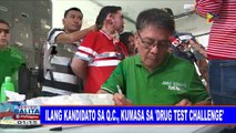 #SentroBalita: Ilang kandidato sa QC, kumasa sa drug test challenge