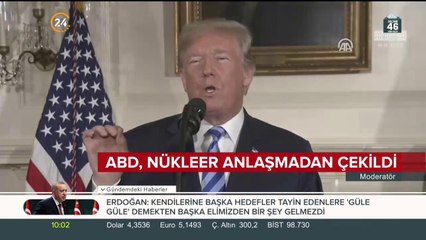 Trump nükleer anlaşmadan çekildi