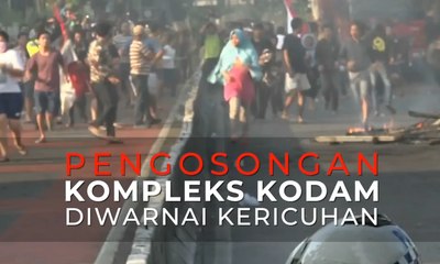 Pengosongan Kompleks Kodam Diwarnai Kericuhan