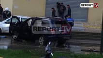 Report TV - Hidhet në erë makina në Vlorë, një i plagosur rëndë