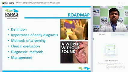 #पारसदरभंगा Webinar - Hearing Loss - Dr. Anurag Srivastava, Paras Darbhnaga