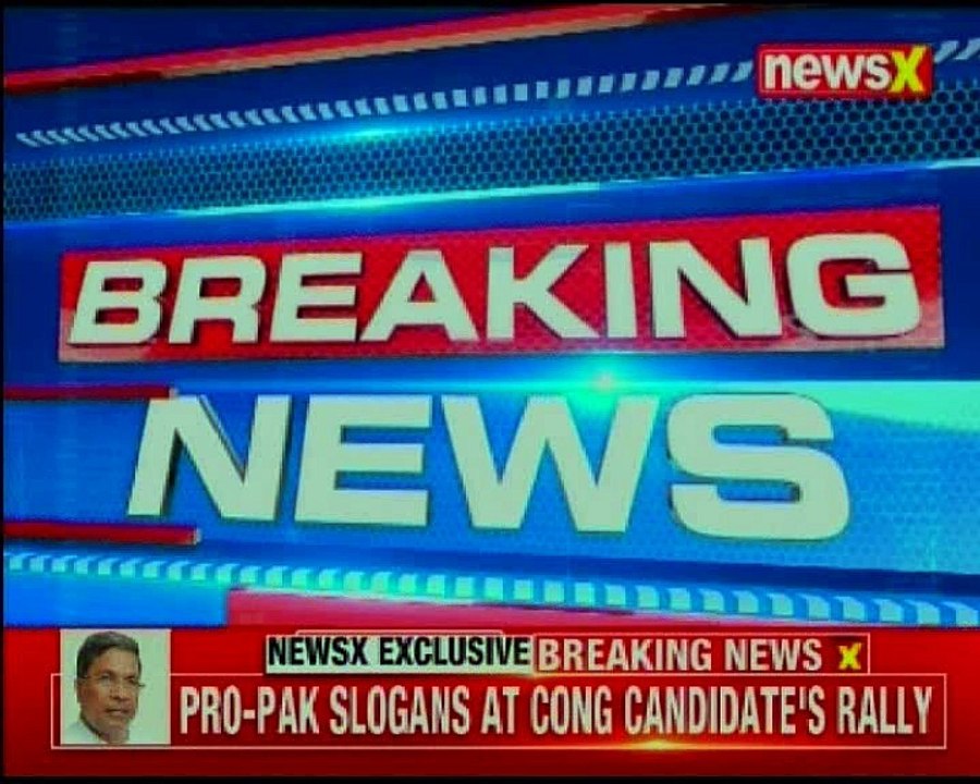 Pakistan zindabad slogans raised in Congress' roadshow