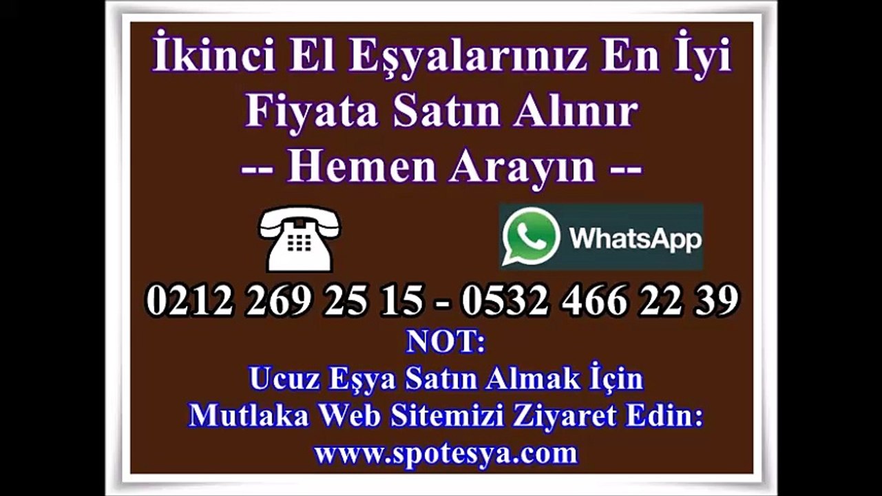 Evden eşya alınır