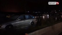 Report TV - Bllokohet aksi Tiranë-Durrës nga përmbytjet