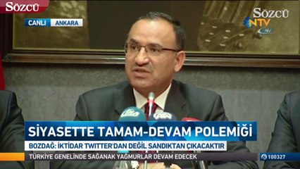 Bekir Bozdağ'dan 'TAMAM' açıklaması