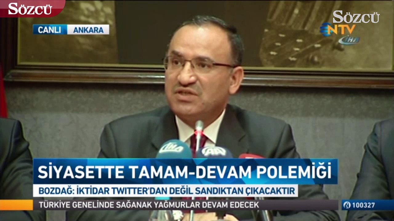 Bekir Bozdağ'dan 'TAMAM' açıklaması