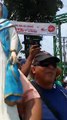 Pobladores rechazan a simpatizantes sandinistas que pretendían reemplazar imagen en la rotonda de Ticuantepe. Un trabajador de la alcaldía sandinista amenazó de