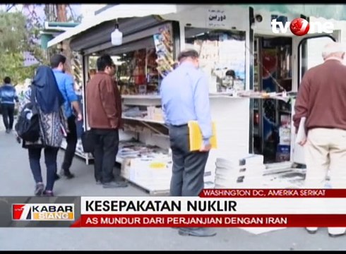 AS Menarik Diri dari Perjanjian Nuklir Iran