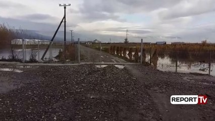 Report TV - Në Cërrik rrezik pompat e ujit, alarm te argjinatura e Zaranikës Elbasan