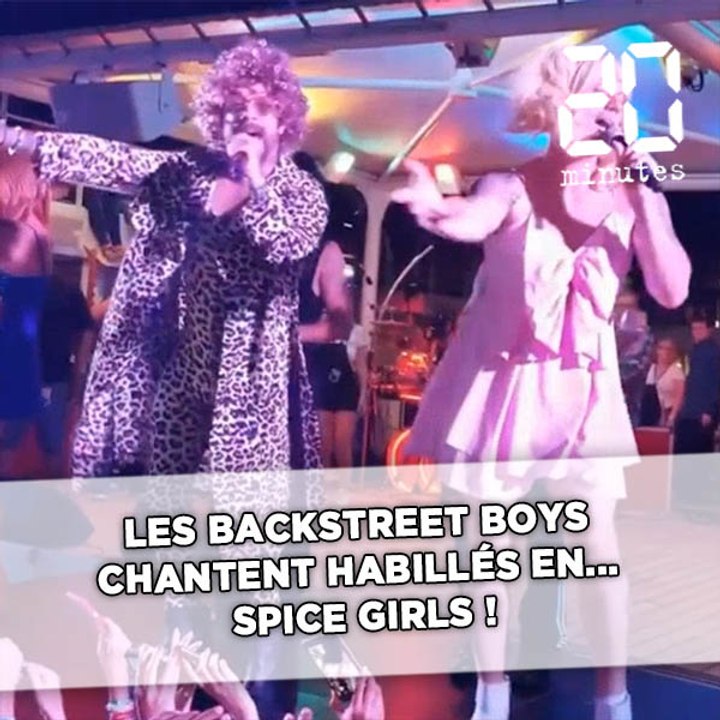 Les Backstreet Boys chantent habillés en... Spice Girls