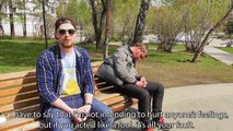 'What's going on? I just saw a load of tanks!' Vlogger pranks Russians on Victory Day