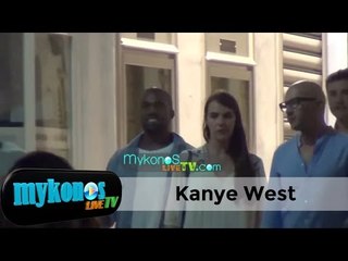 Kanye West enjoys the nightlife in Mykonos!