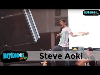 The cake show of DJ Steve Aoki at Cavo Paradiso!