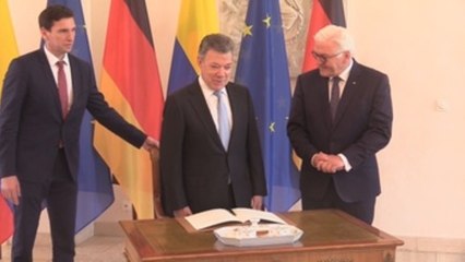 Steinmeier recibe a Santos en el primer día de su visita a Alemania