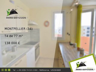 T4 A vendre Montpellier 77m2 + Terrasse 6m2