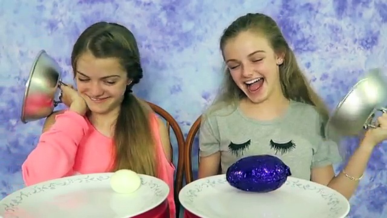 Real Food vs Chocolate Food Challenge ~ Jacy and Kacy