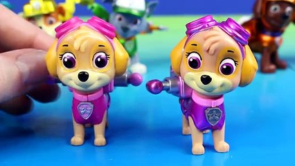 Nickelodeon Paw Patrol Limited Edition Action Pack Pups Metallic Series Marshall Chase Rocky Skye