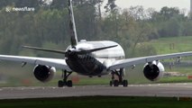 Airbus A350 stuns as it performs near-vertical takeoff at German airshow