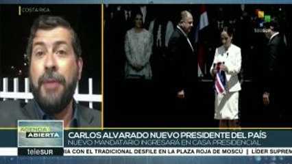 Inicia labores Carlos Alvarado ya como presidente de Costa Rica