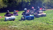 Lawn care Formula One? While most people use lawnmowers to cut grass, some thrill-seeking mavericks in the UK race their machines to experience the fun and rush