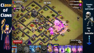 Clash of Clans - Super Queen GoLaLoon Strategy for 3 Stars TH9